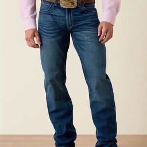 Ariat Men's Straight M5 Fit Denim Jeans - Faded Blue